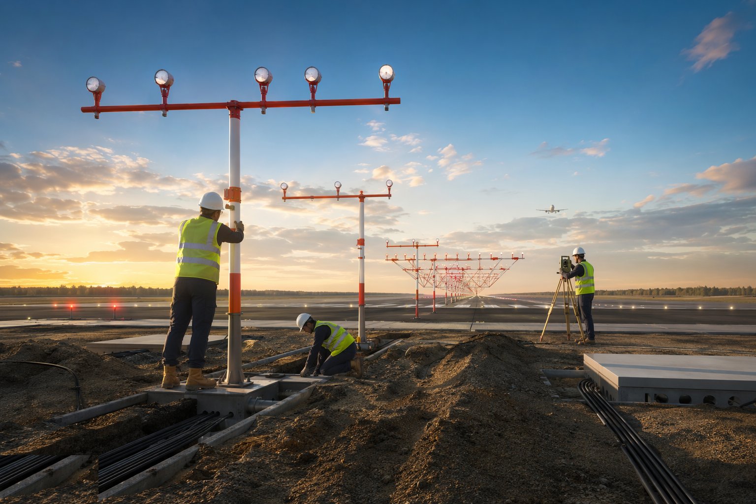 Install and align the nav aids — Airfield Ground Lighting & Navigational Aids, step 5