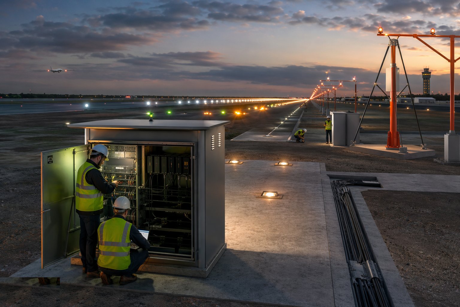 Ground test the whole system — Airfield Ground Lighting & Navigational Aids, step 6