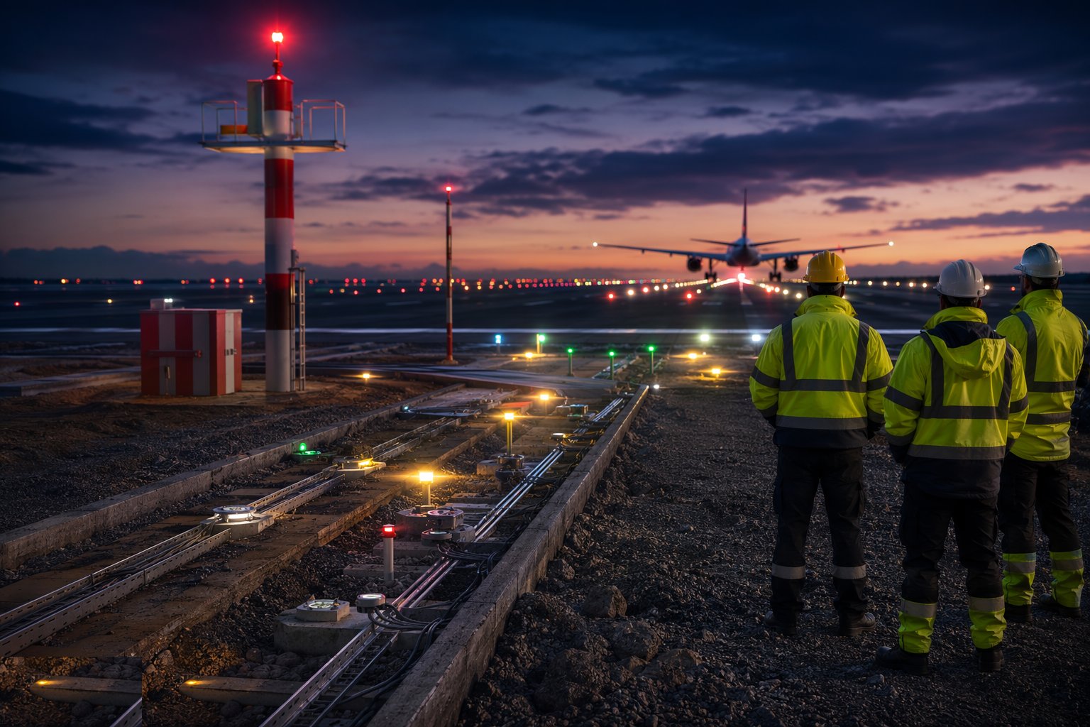 Flight check and hand over to operations — Airfield Ground Lighting & Navigational Aids, step 7