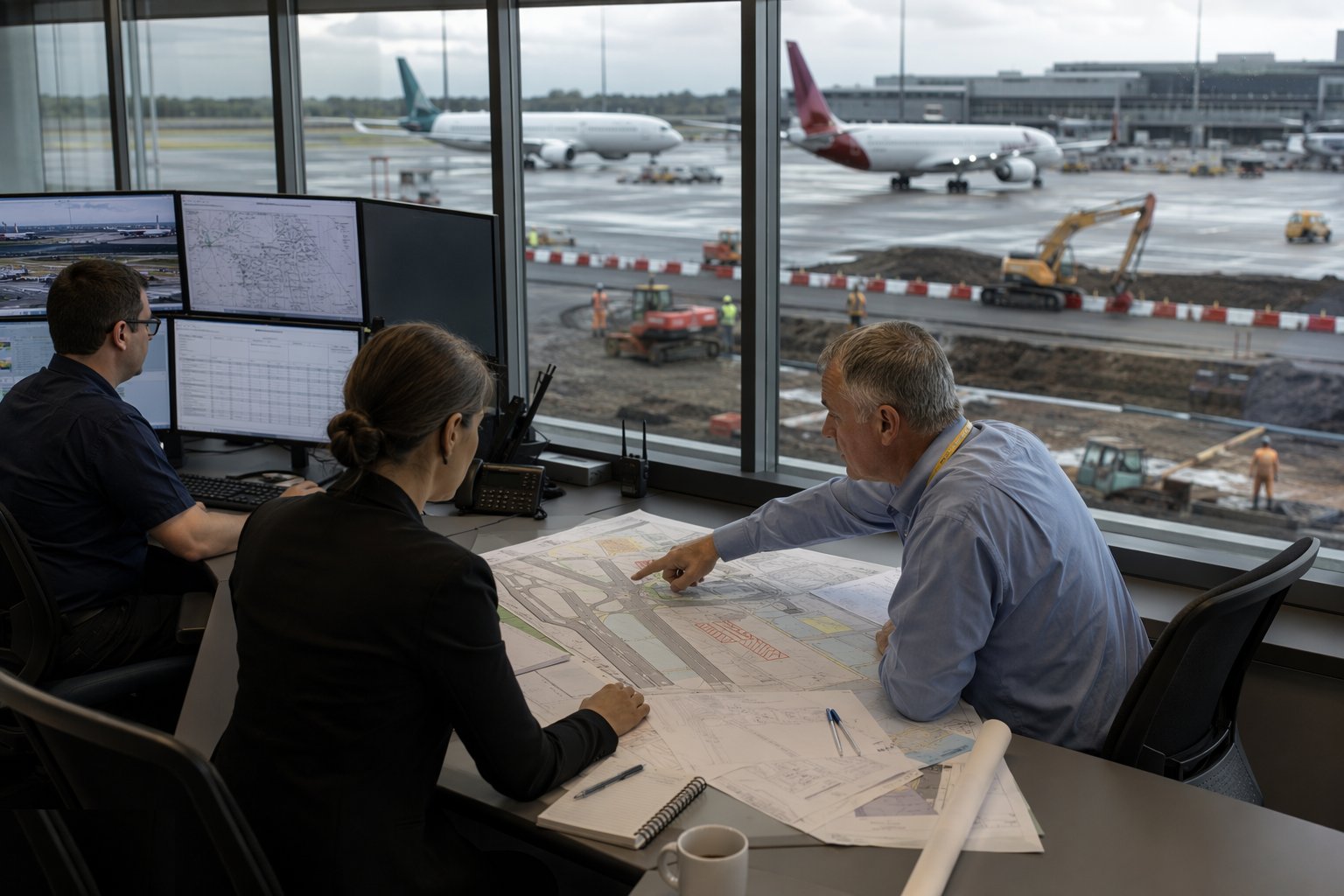 Coordinate NOTAMs and published data — Airside Works in Live Airports, step 6