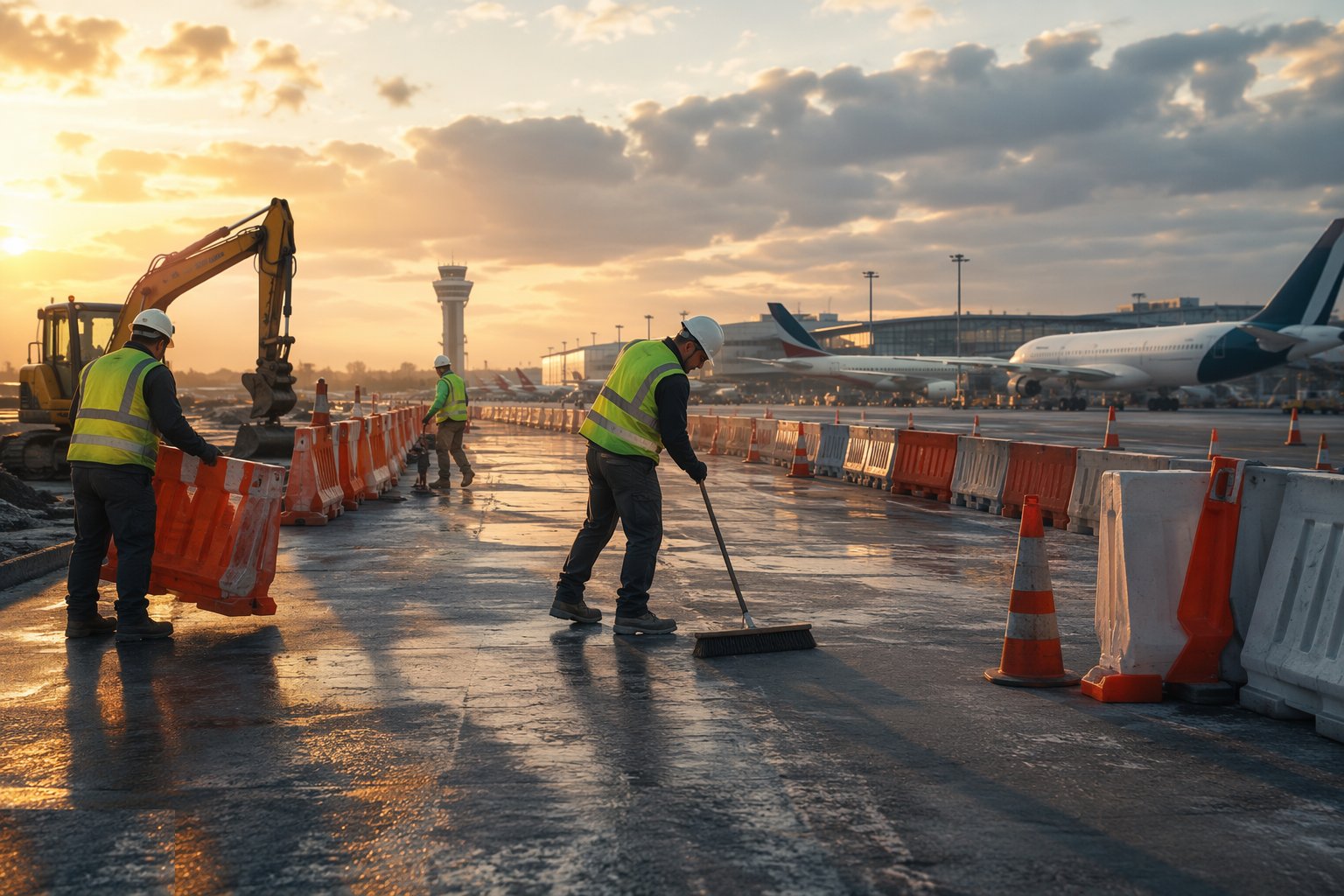 Demobilise clean and close the record — Airside Works in Live Airports, step 7