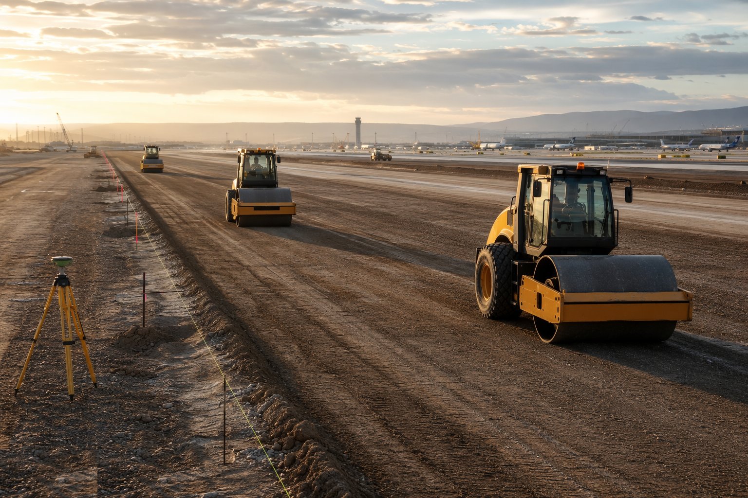 Prove and prepare the subgrade and subbase — Runway & Taxiway Pavement Construction, step 1