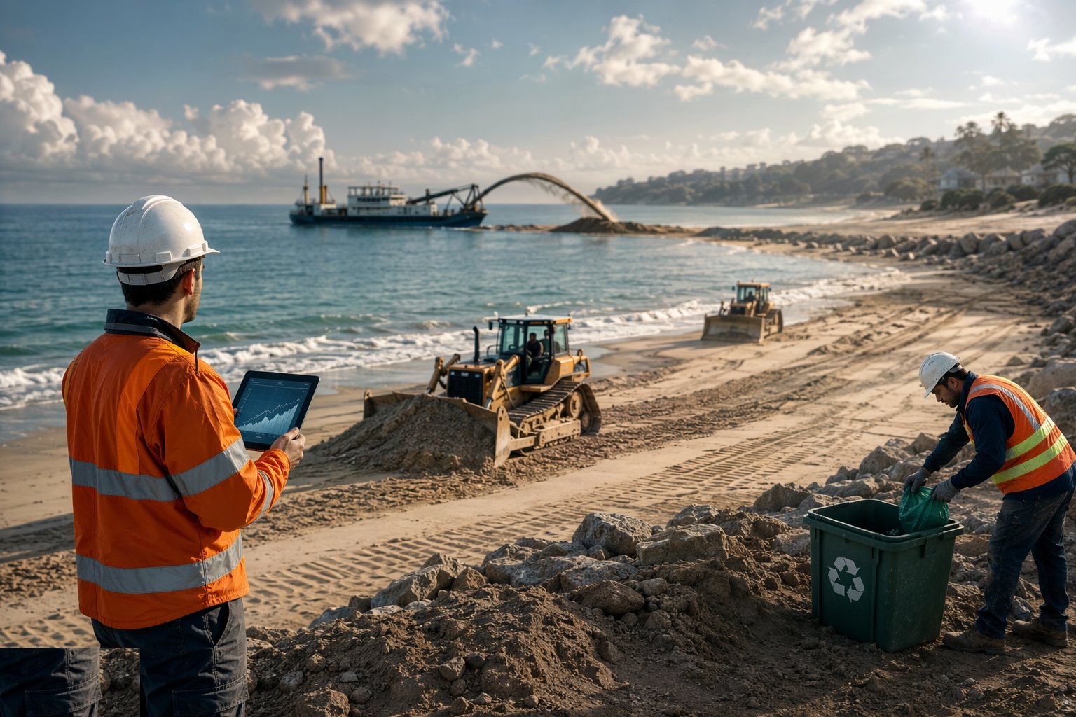 Monitor, recycle and campaign again — Beach Management & Nourishment, step 6