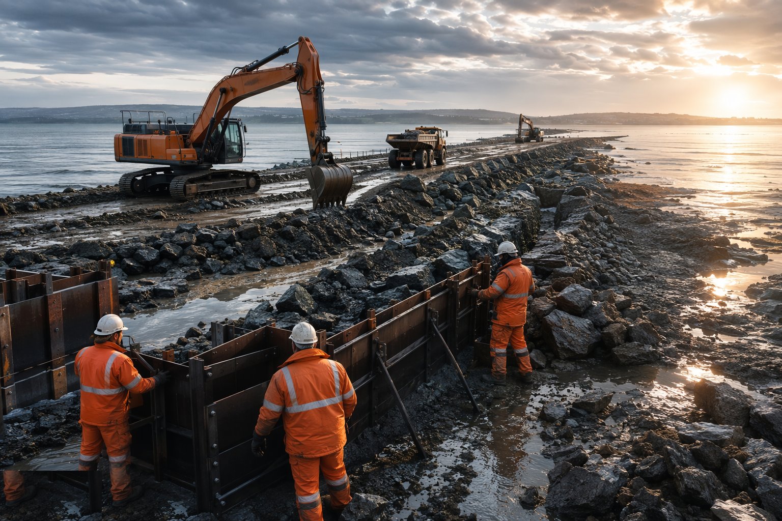 Secure the works against the next tide — Working in the Intertidal Zone, step 6