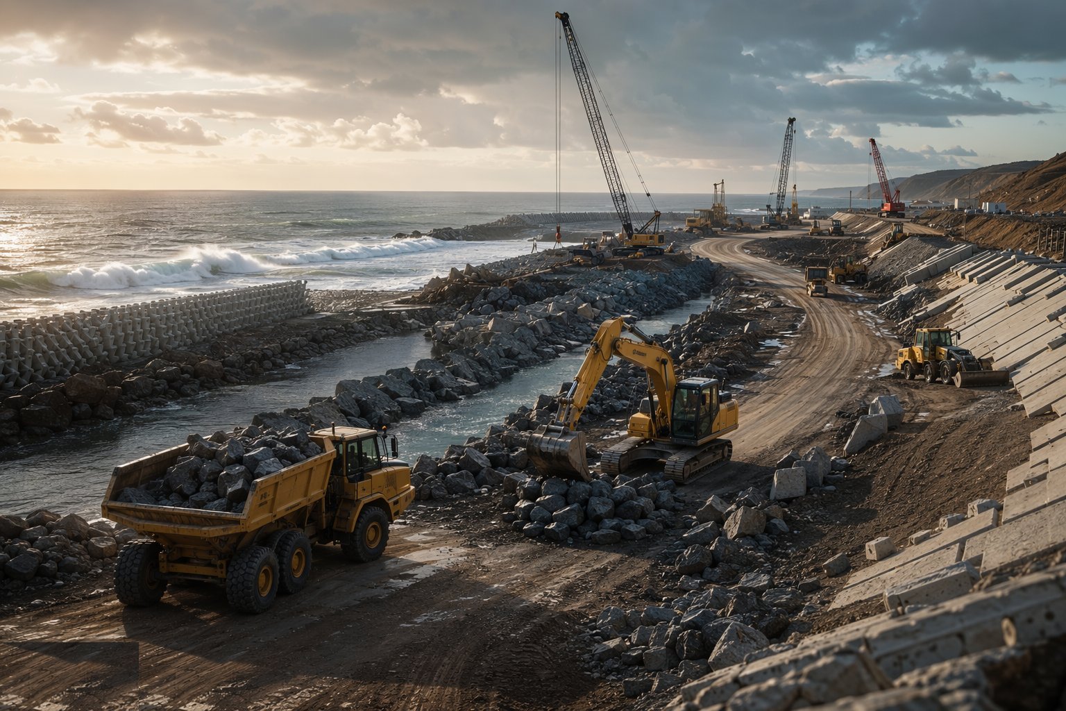 Plan the tidal windows and the access — Sea Walls & Revetments, step 2