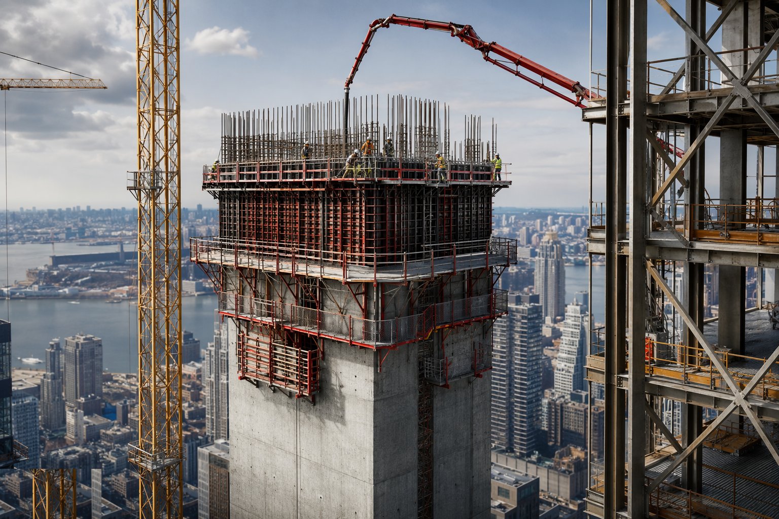 Run the pour cycle — Core Construction — Slipform & Jumpform, step 3