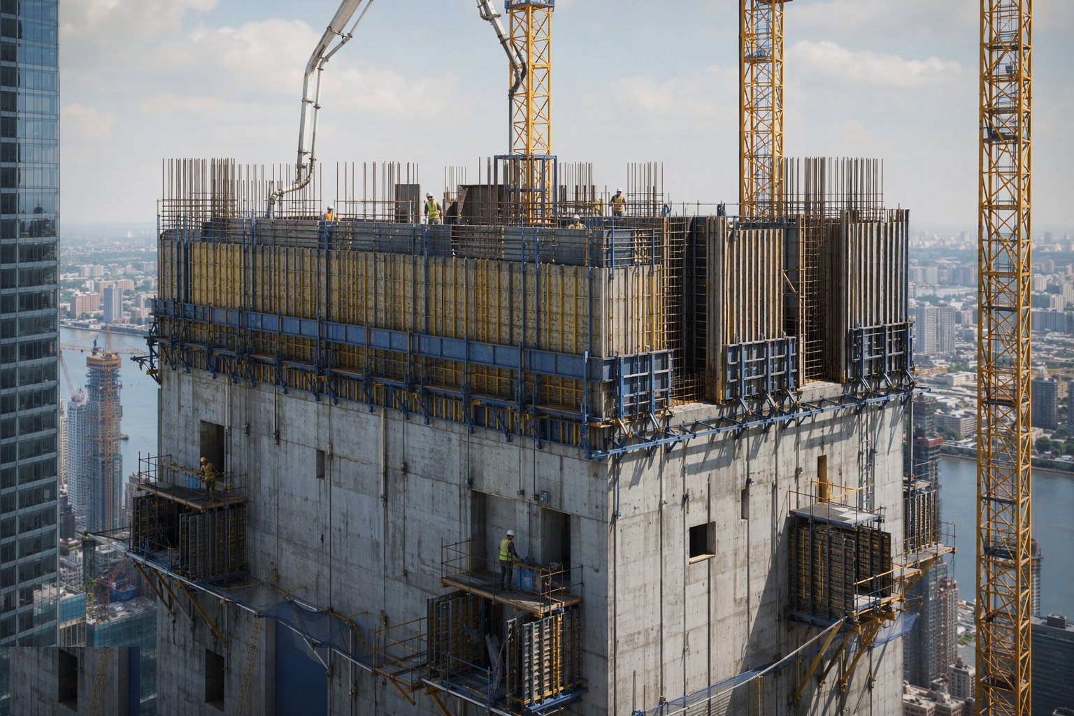 Form openings, kickers and construction joints — Core Construction — Slipform & Jumpform, step 5