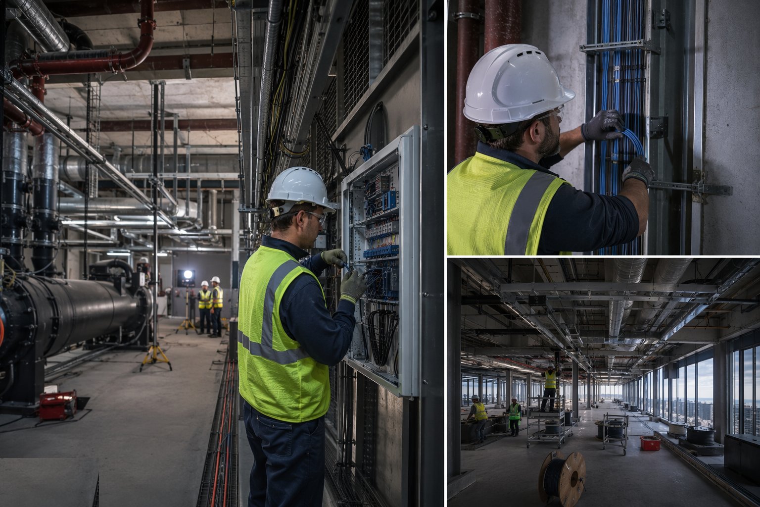 Install the BMS backbone and pre-commission point-to-point — Commercial MEP & Vertical Distribution, step 6