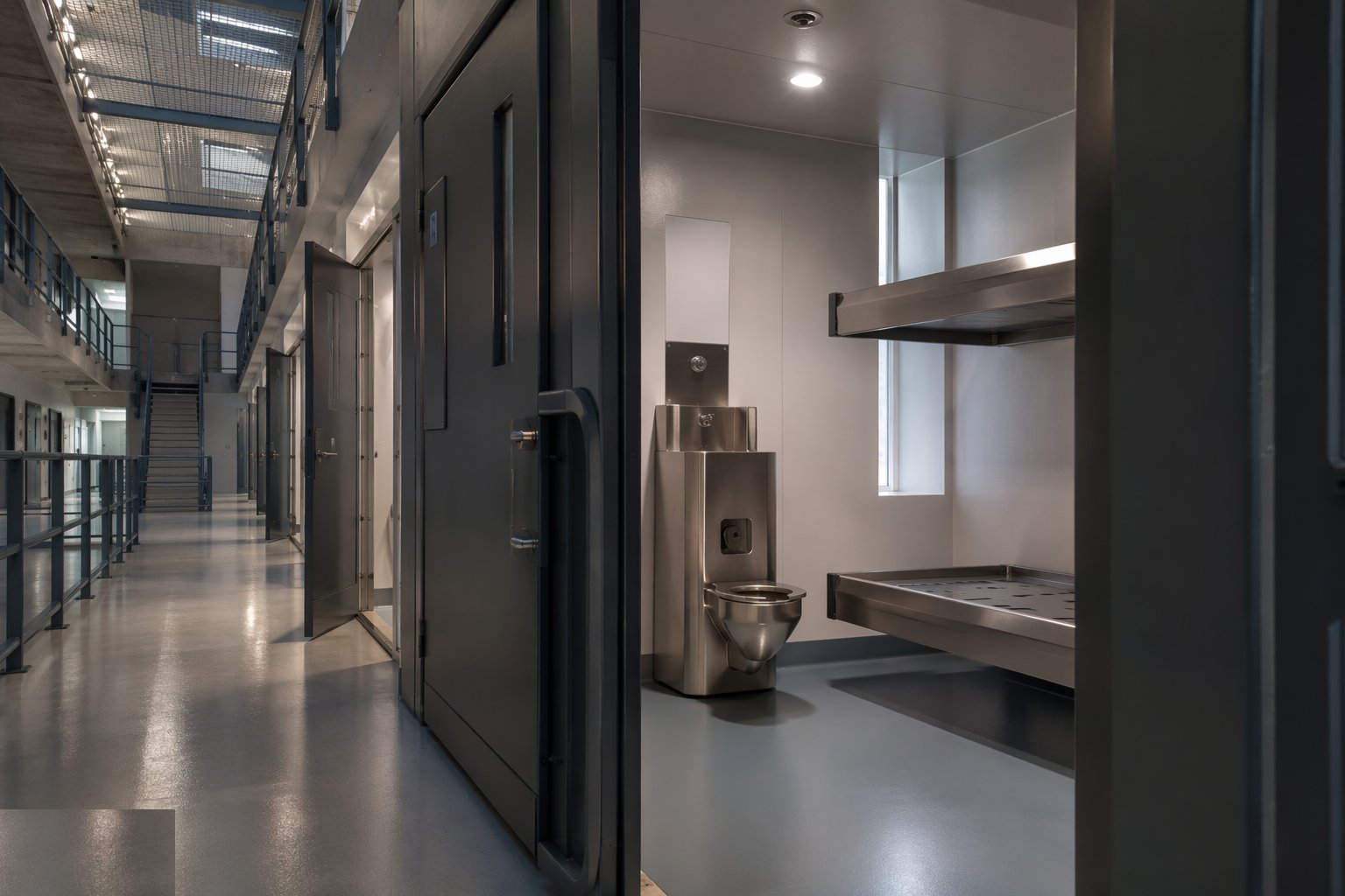 Install cell furniture and combination sanitaryware — Custodial Fit-Out & Security Systems, step 2