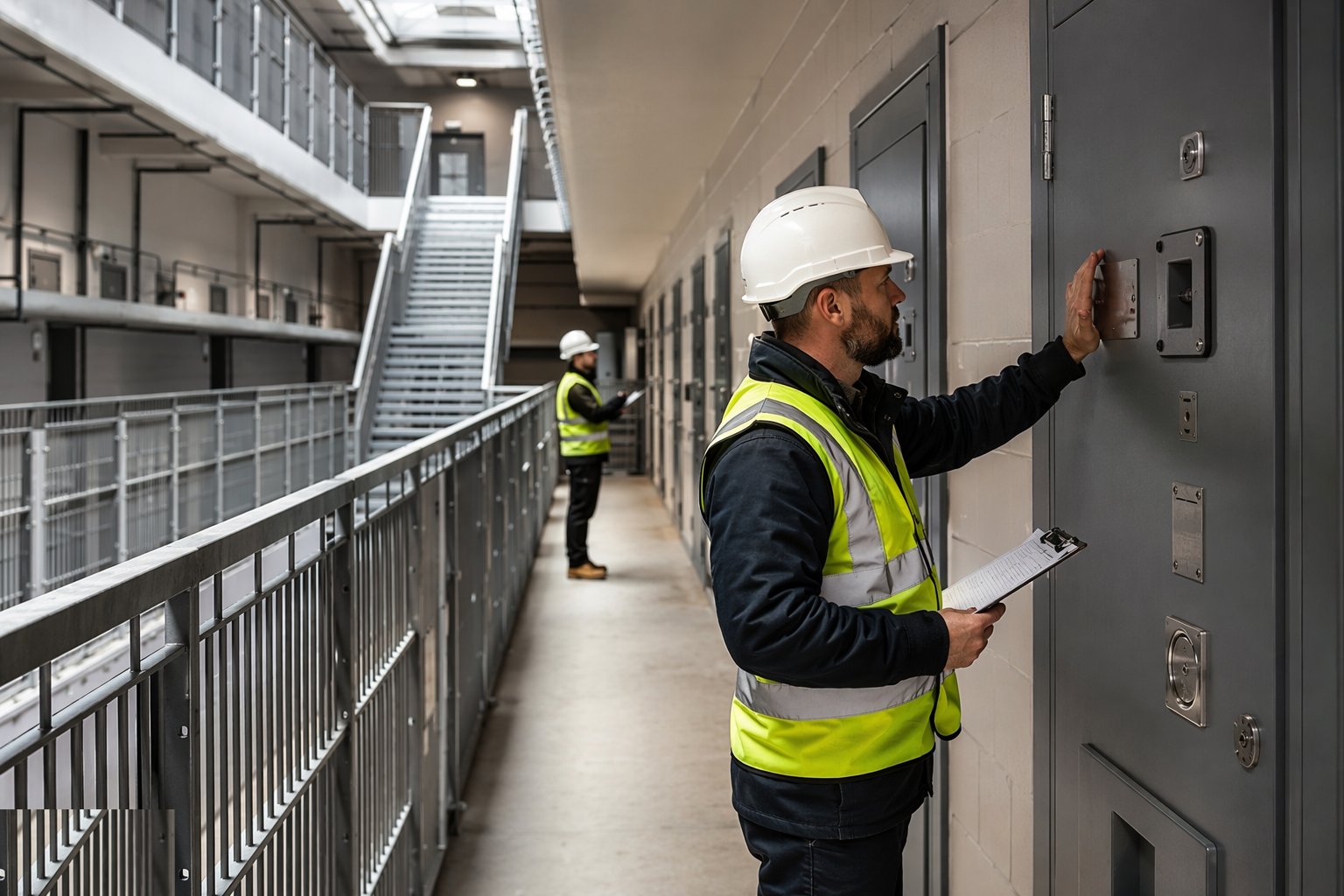 Run the anti-ligature and anti-vandal sweep — Custodial Fit-Out & Security Systems, step 3