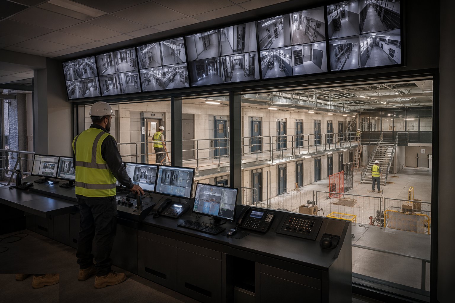 Build and equip the control rooms — Custodial Fit-Out & Security Systems, step 6