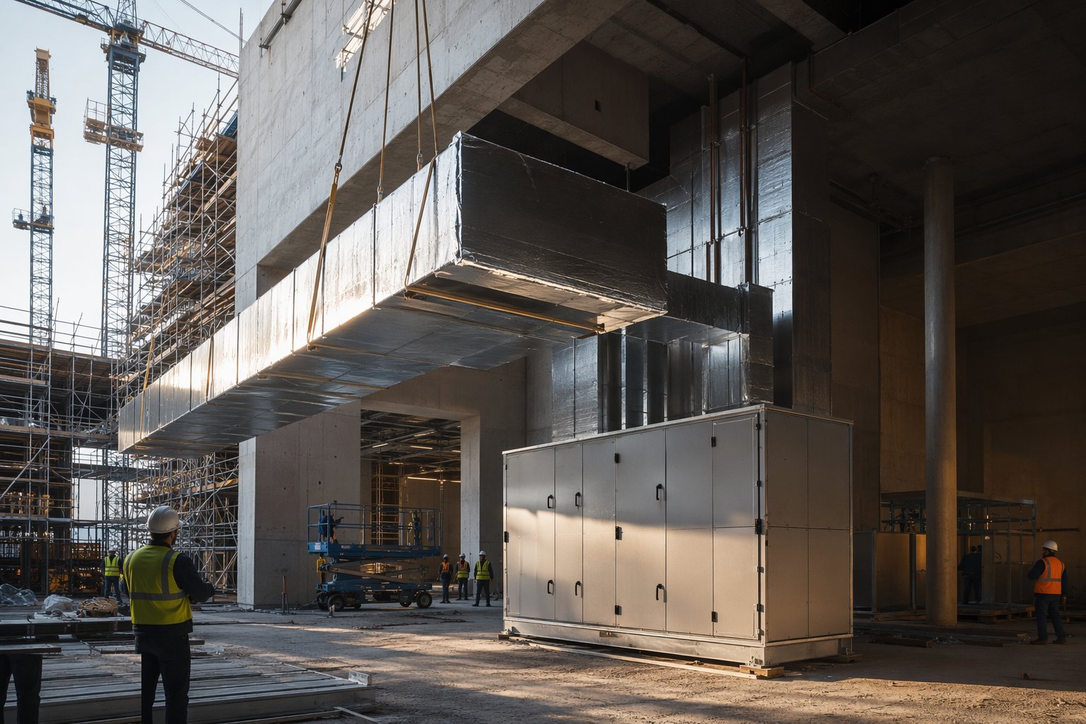 Install the gallery MEP: stability before capacity — Museums & Galleries Construction, step 4