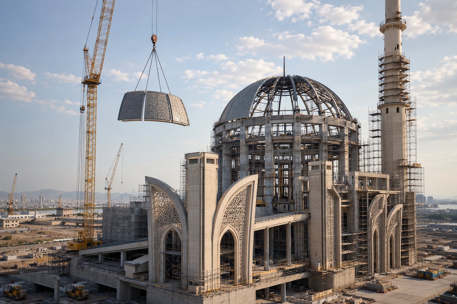 Raise the towers and domes — Places of Worship Construction, step 3