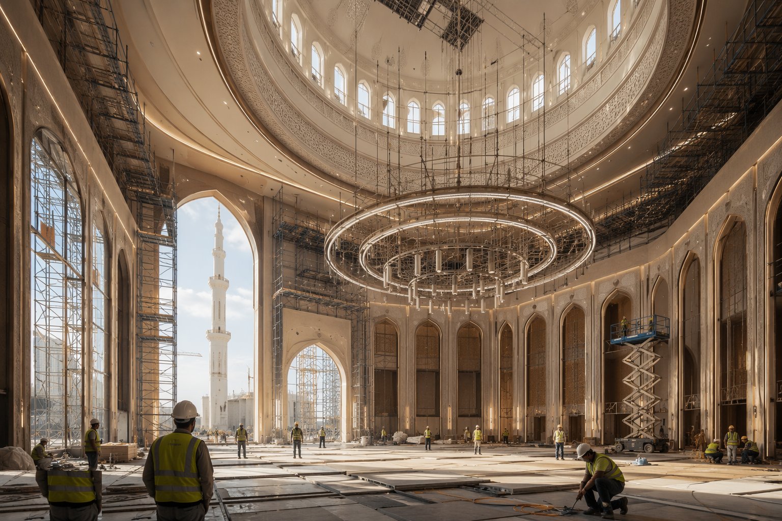 Engineer the acoustics, light and environment — Places of Worship Construction, step 5