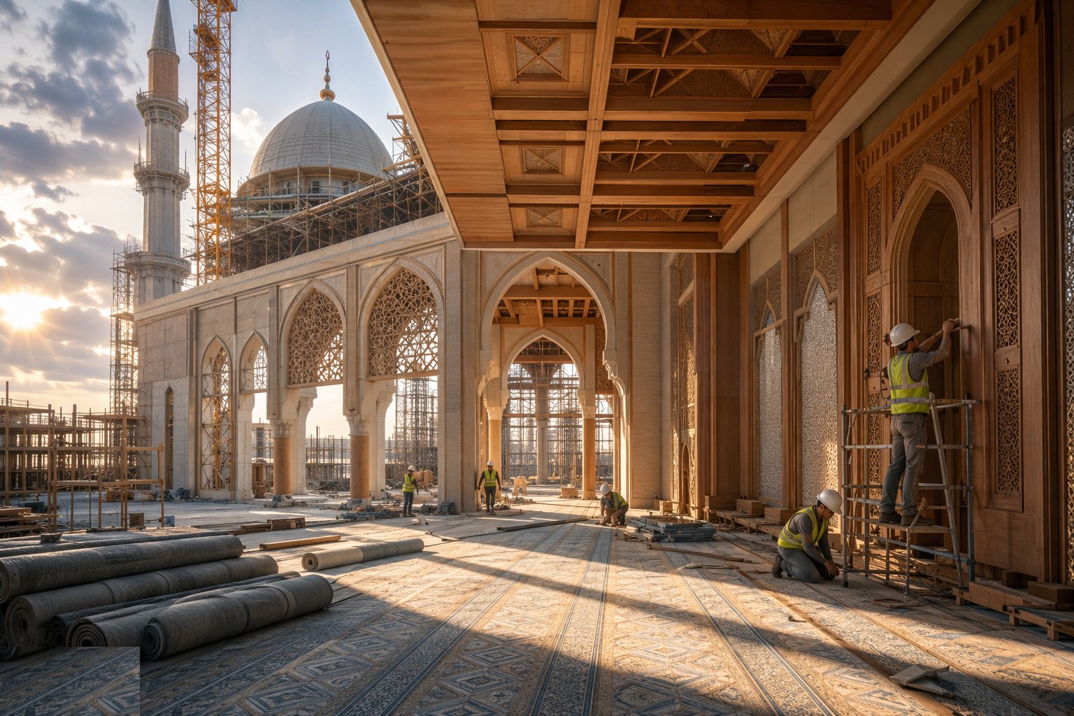 Fit out the community facilities and symbolic finishes — Places of Worship Construction, step 6
