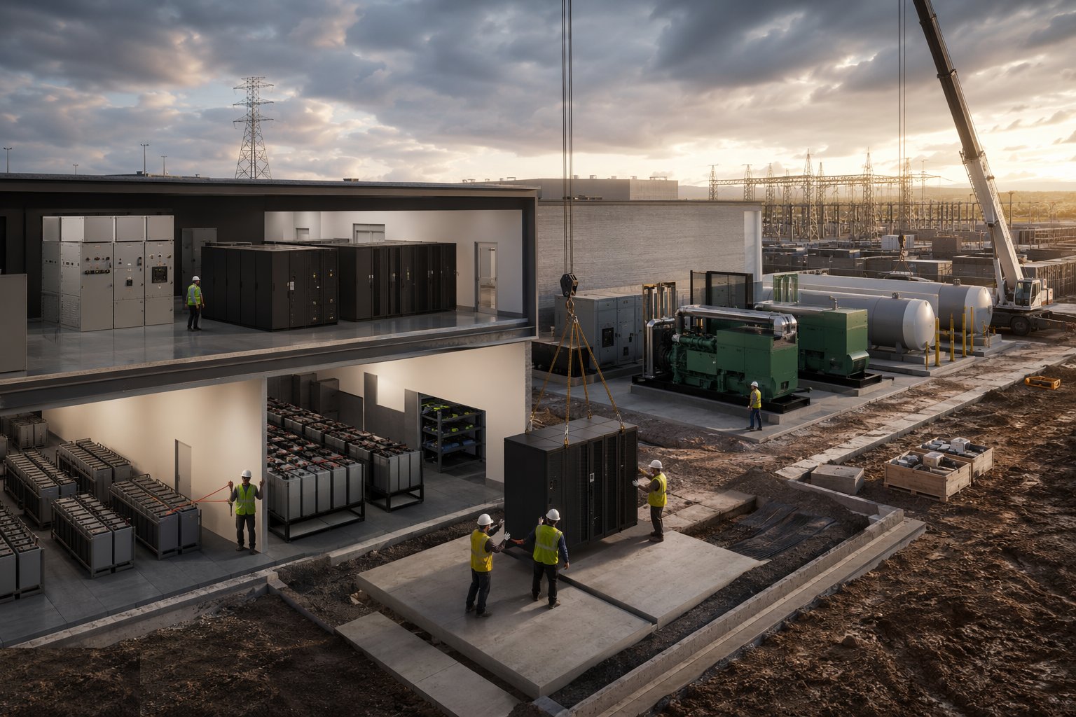 Install UPS systems and battery plant — Power Infrastructure, step 4