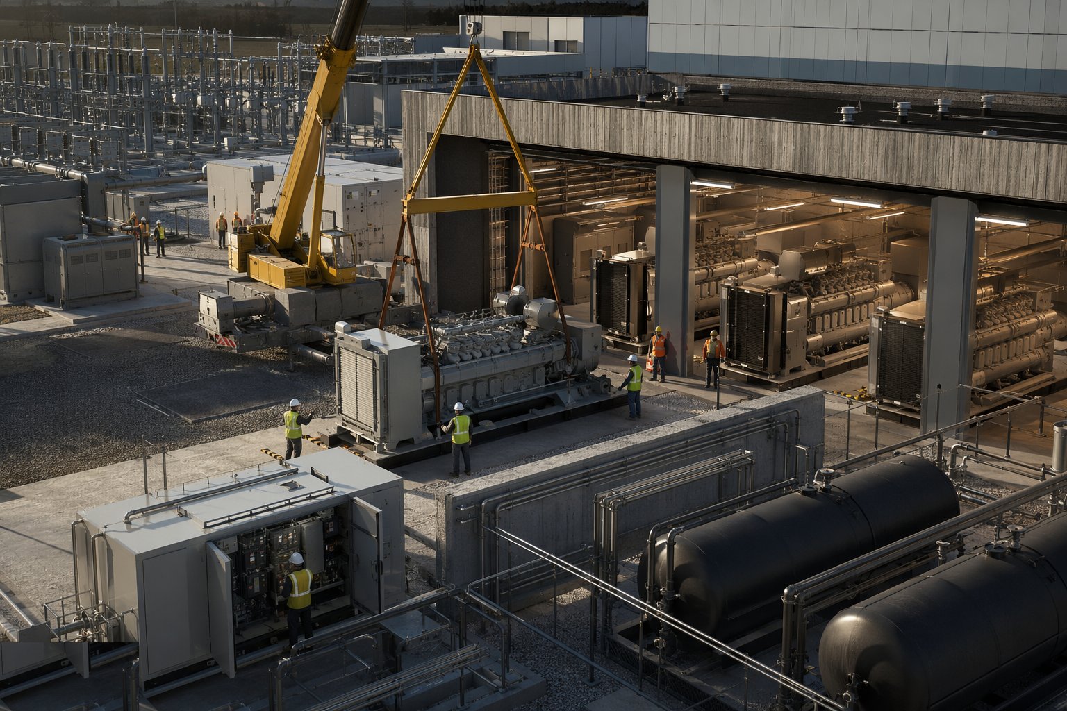 Install generators and fuel systems — Power Infrastructure, step 5