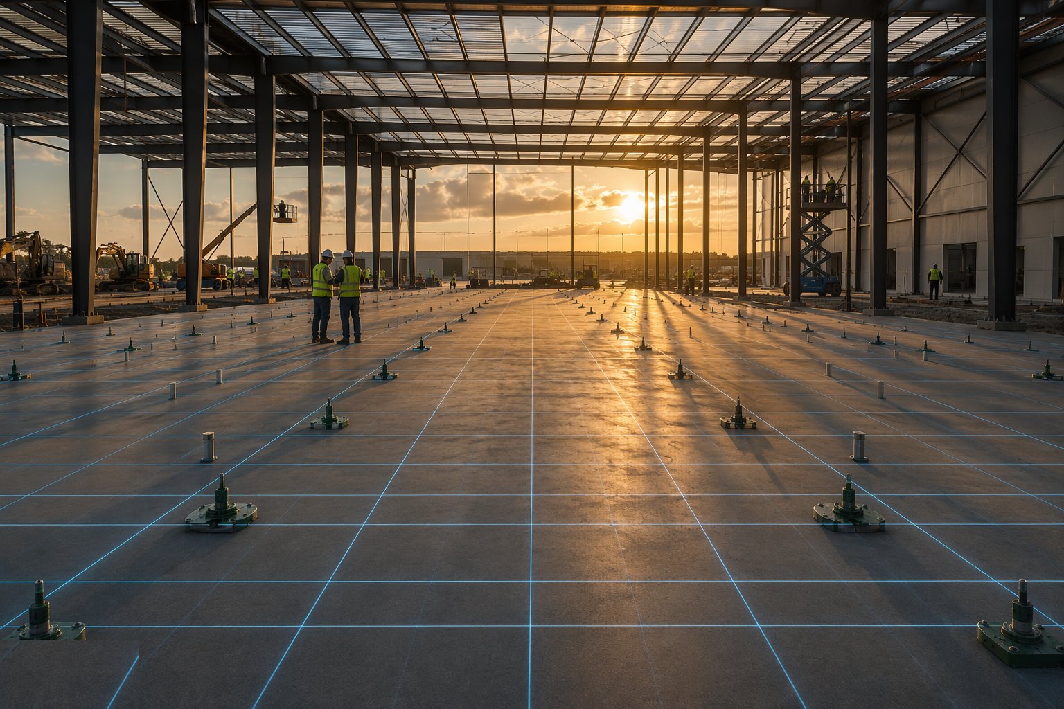 Freeze the grid, loads and tolerances — Data Hall Shell & Structure, step 1