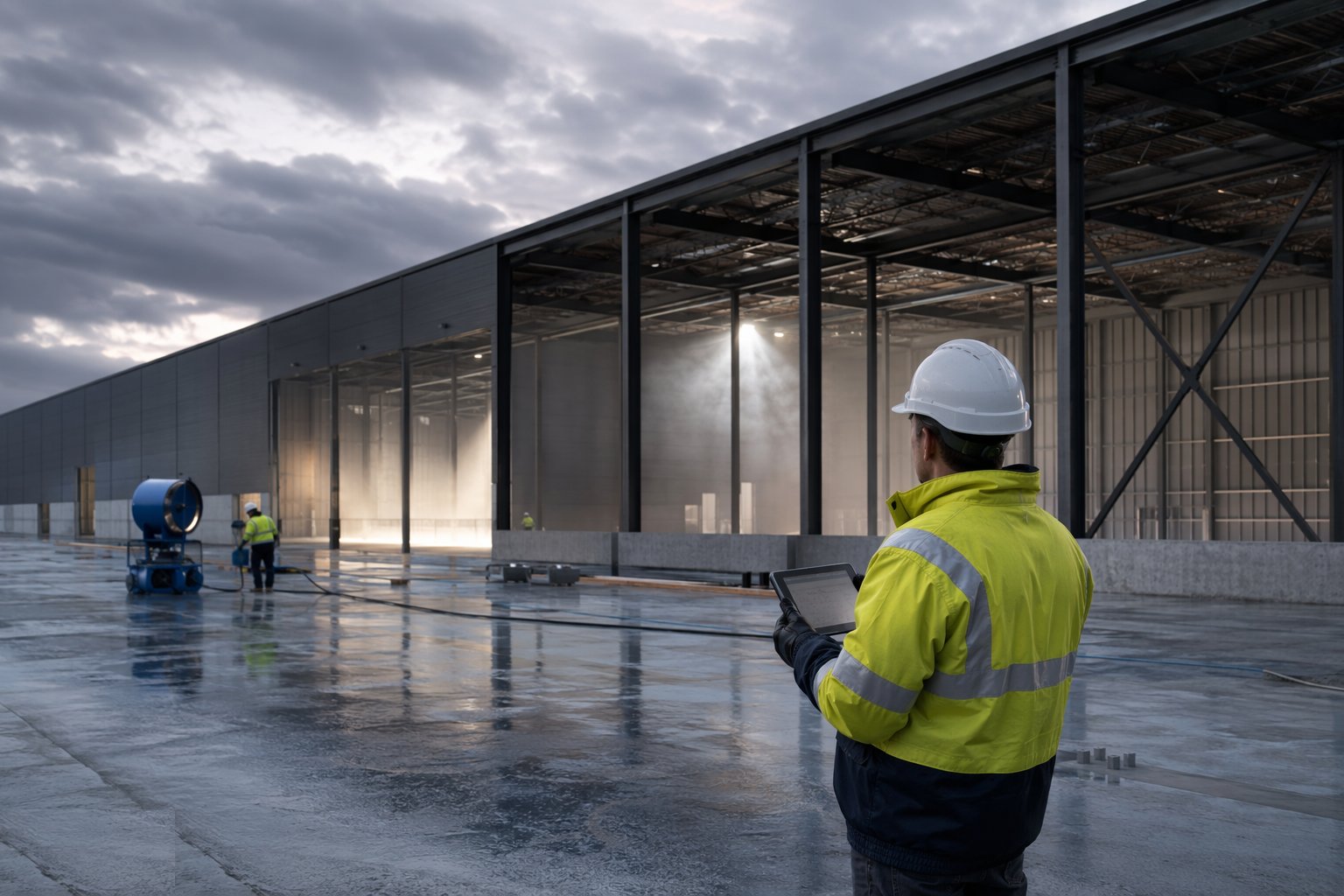 Prove weather-tightness and certify the hold point — Data Hall Shell & Structure, step 5