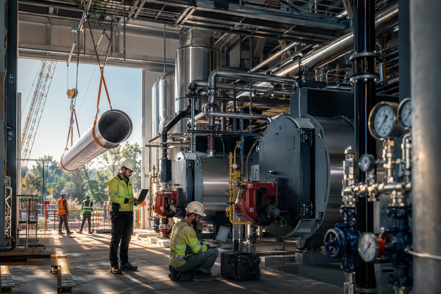 Commission plant and connect customers in phases — Energy Centre Construction, step 6