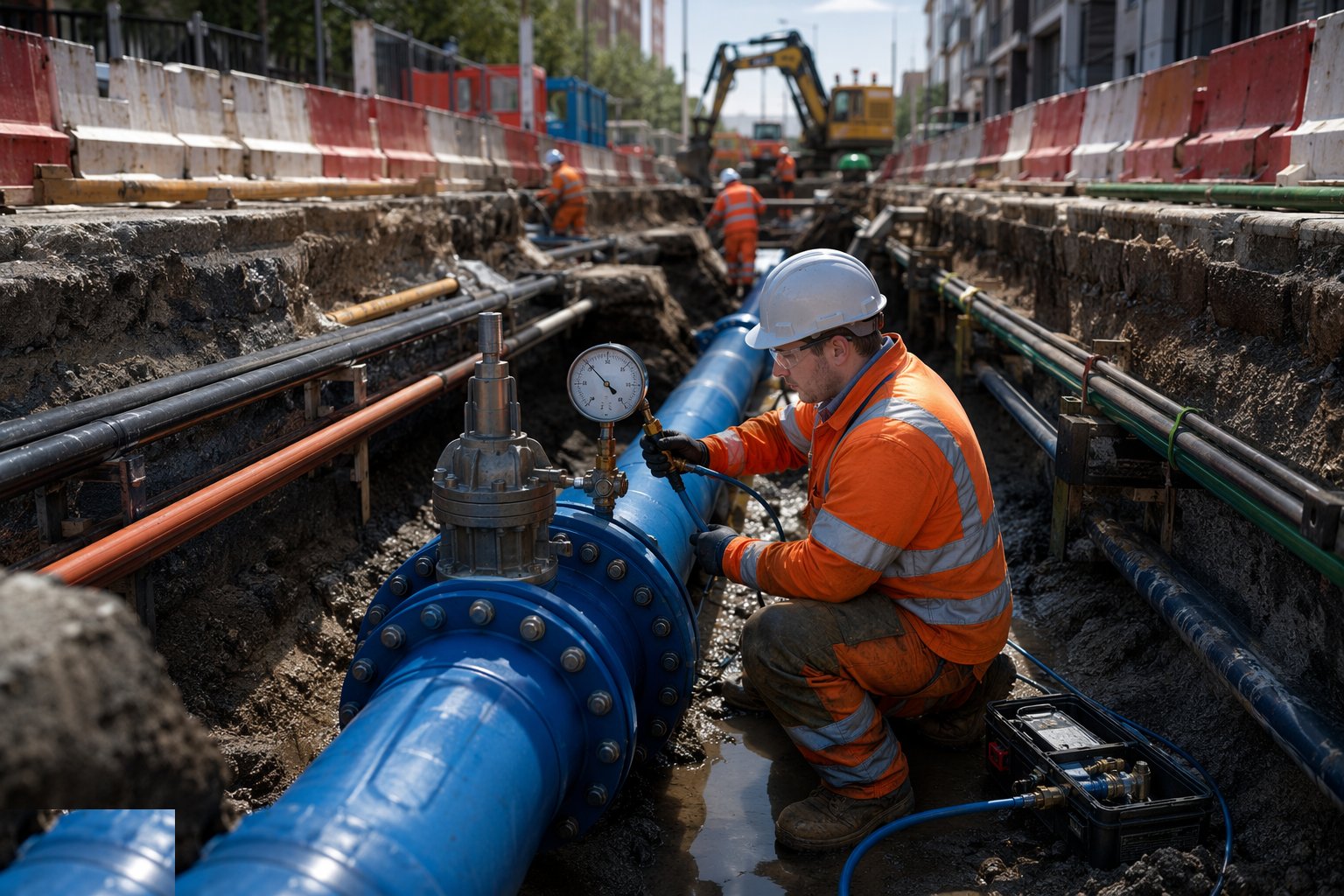 Test and prepare for transfer — Utility Diversions & Connections, step 4