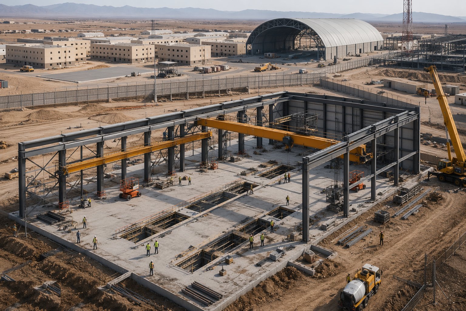Construct workshops and heavy-duty facilities — Defence Estate Construction, step 4