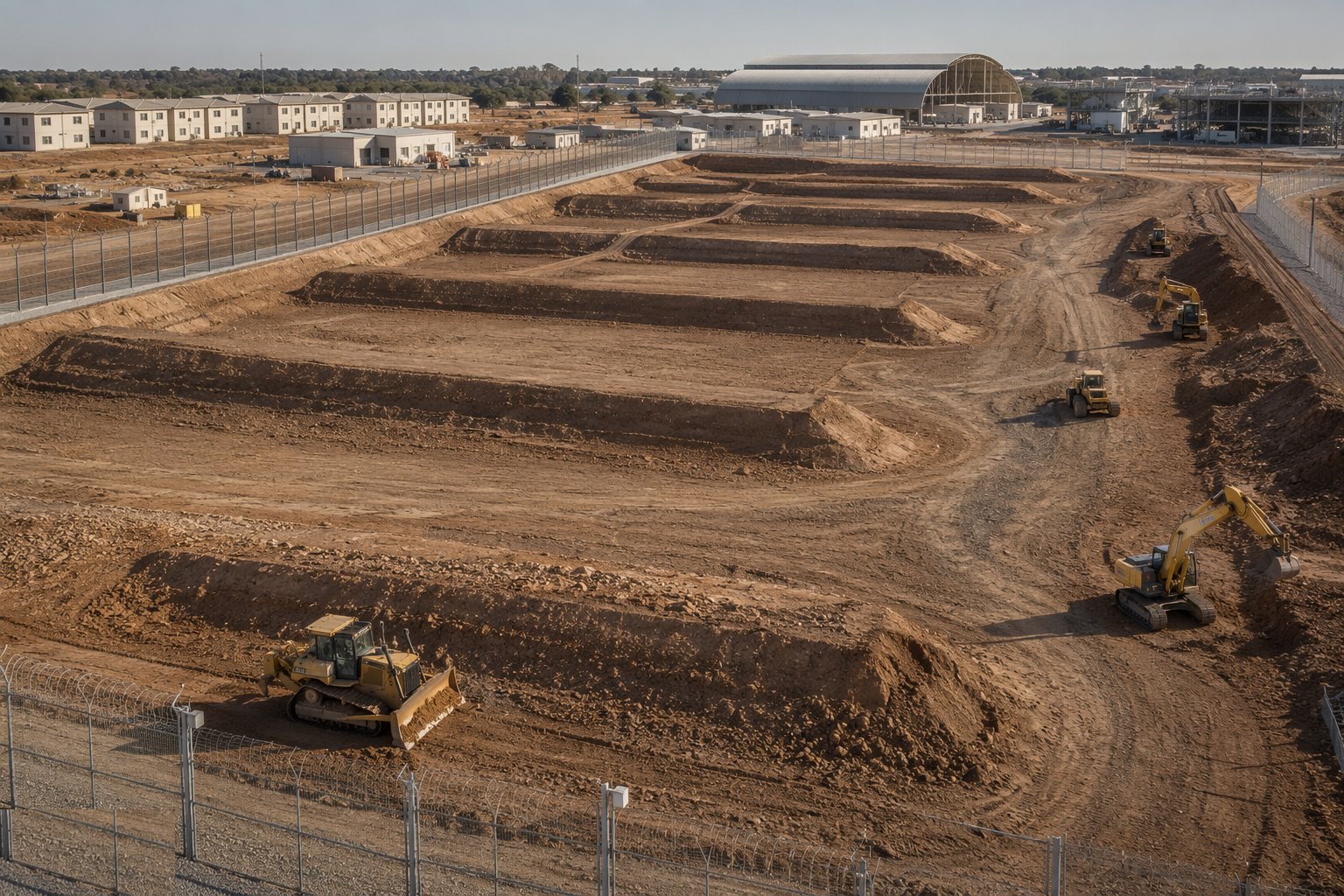 Build the ranges to the safety template — Defence Estate Construction, step 5