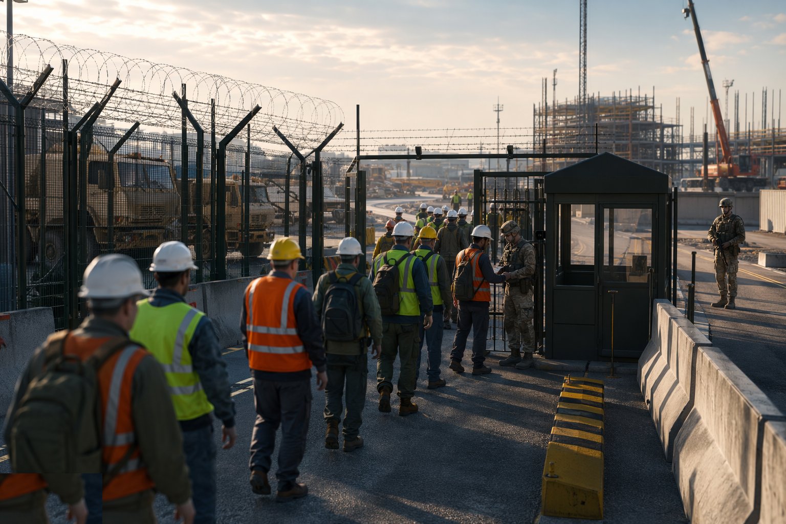 Programme around the security overhead — Site Security & Cleared Working, step 6