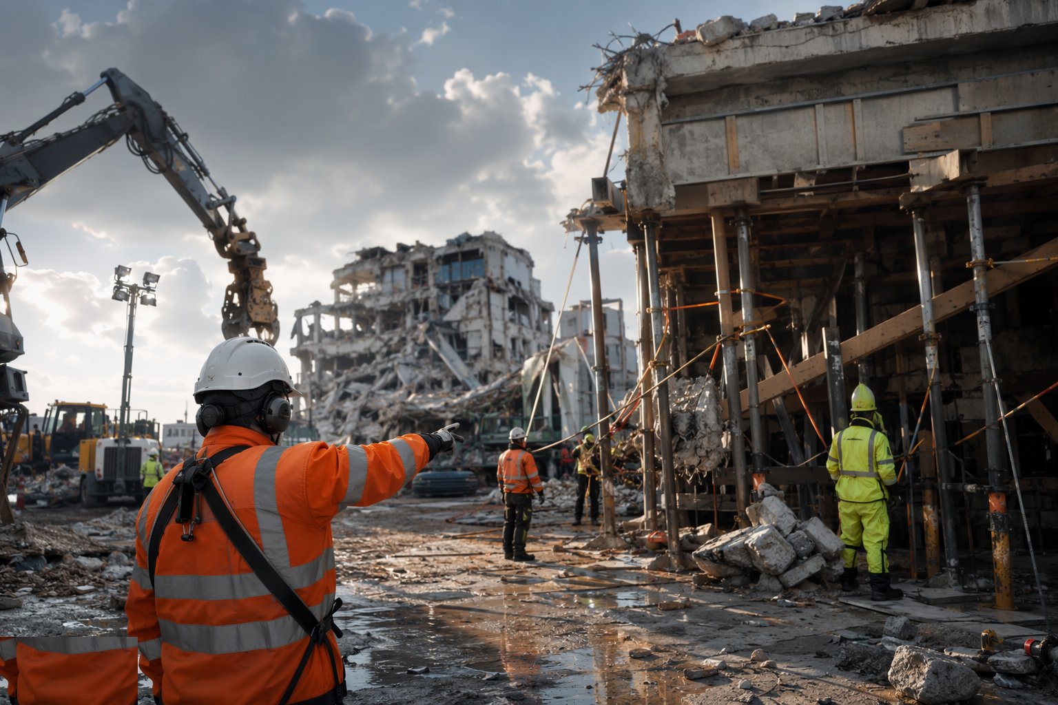 Make the area safe: services, hazards and access — Emergency Works & Stabilisation, step 2