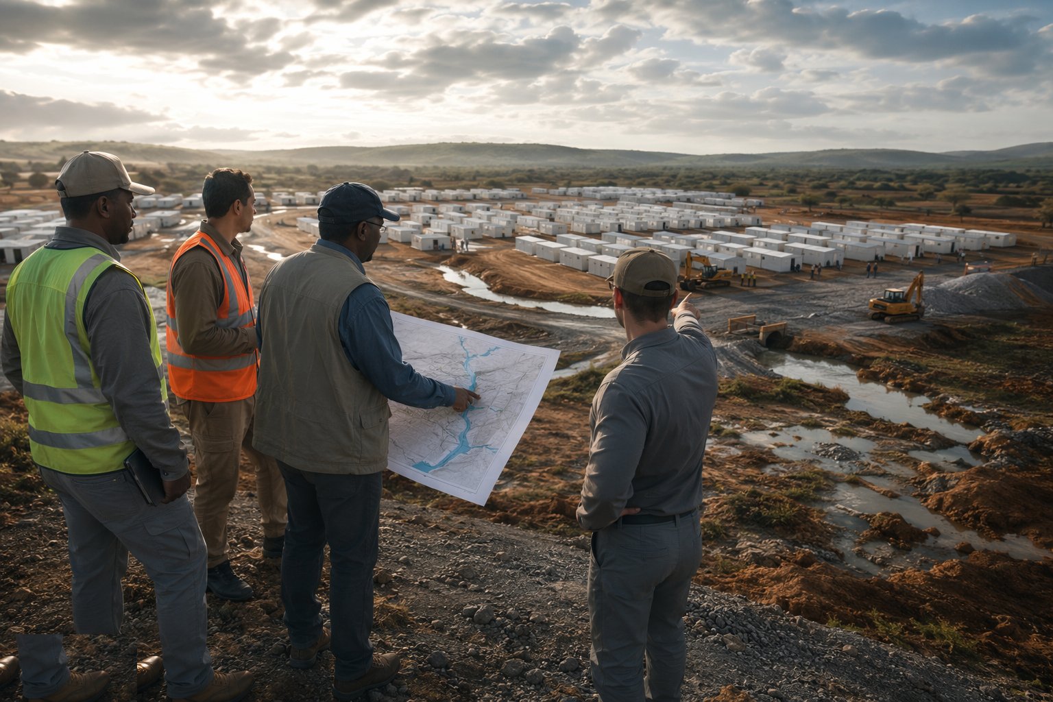 Assess and select the site — Temporary Shelter & Settlement Construction, step 1