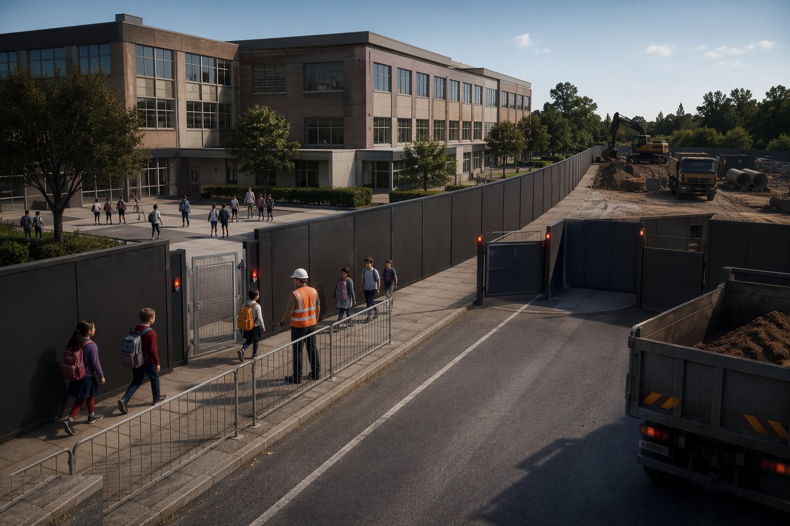 Establish the boundary and the separate access — Working in Live Schools & Safeguarding, step 2