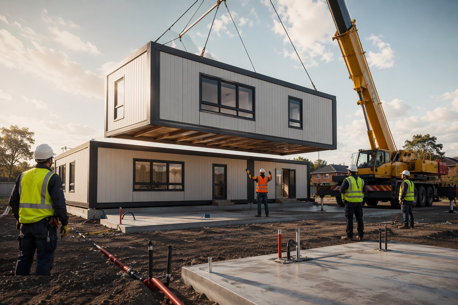 Connect, commission and hand over before term — Modular Classrooms & Off-Site Solutions, step 6