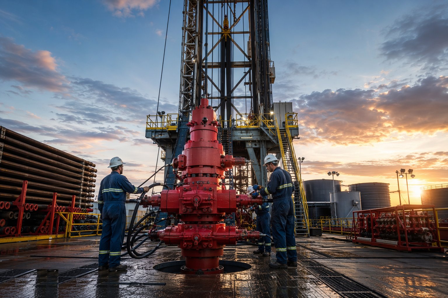 Install and test the BOP stack — Deep Geothermal Drilling & Wells, step 3