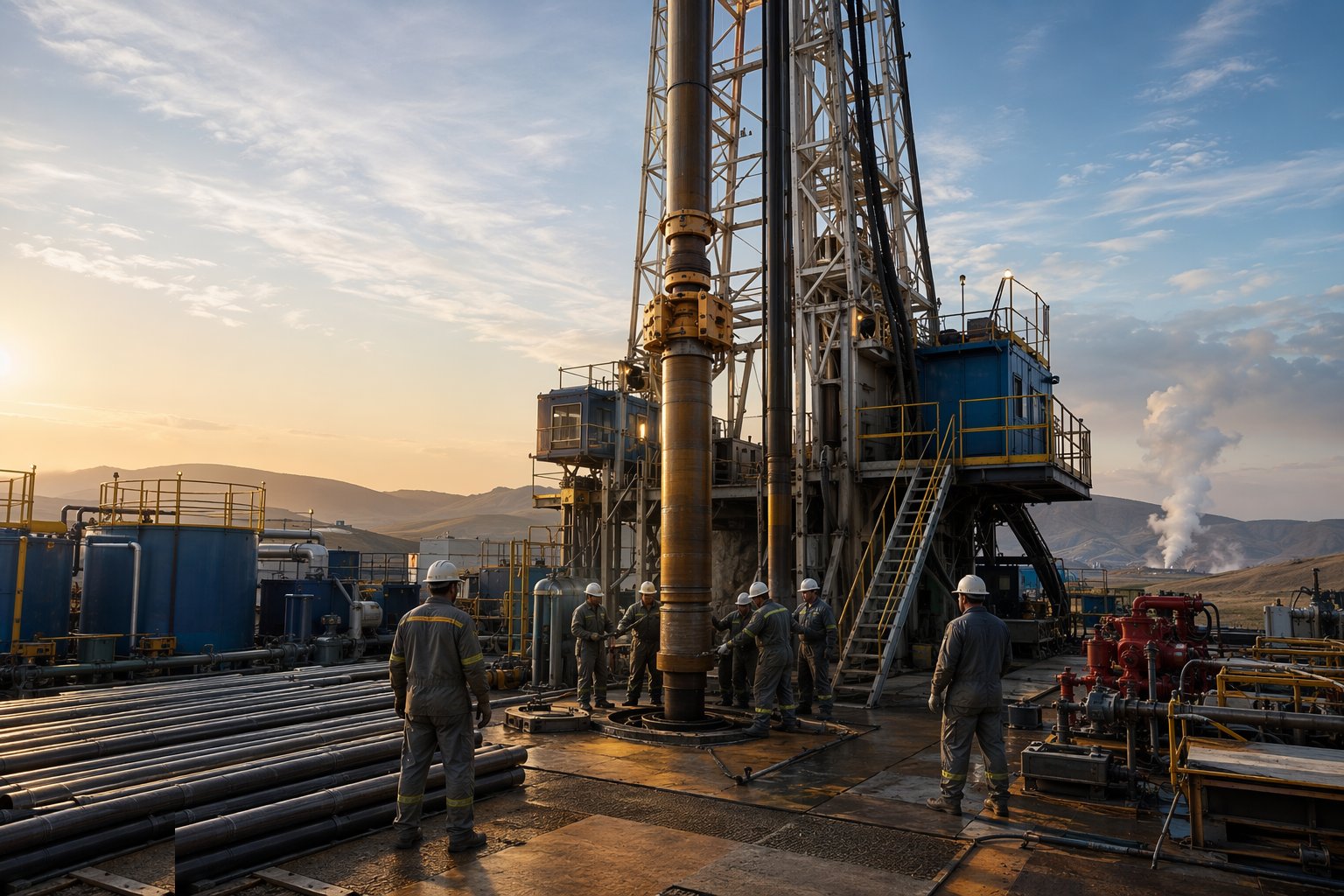 Run and cement the production casing or liner — Deep Geothermal Drilling & Wells, step 5