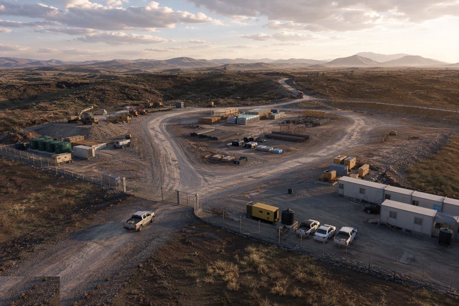Establish the compound, laydown and welfare — Site Access & Enabling Works, step 5
