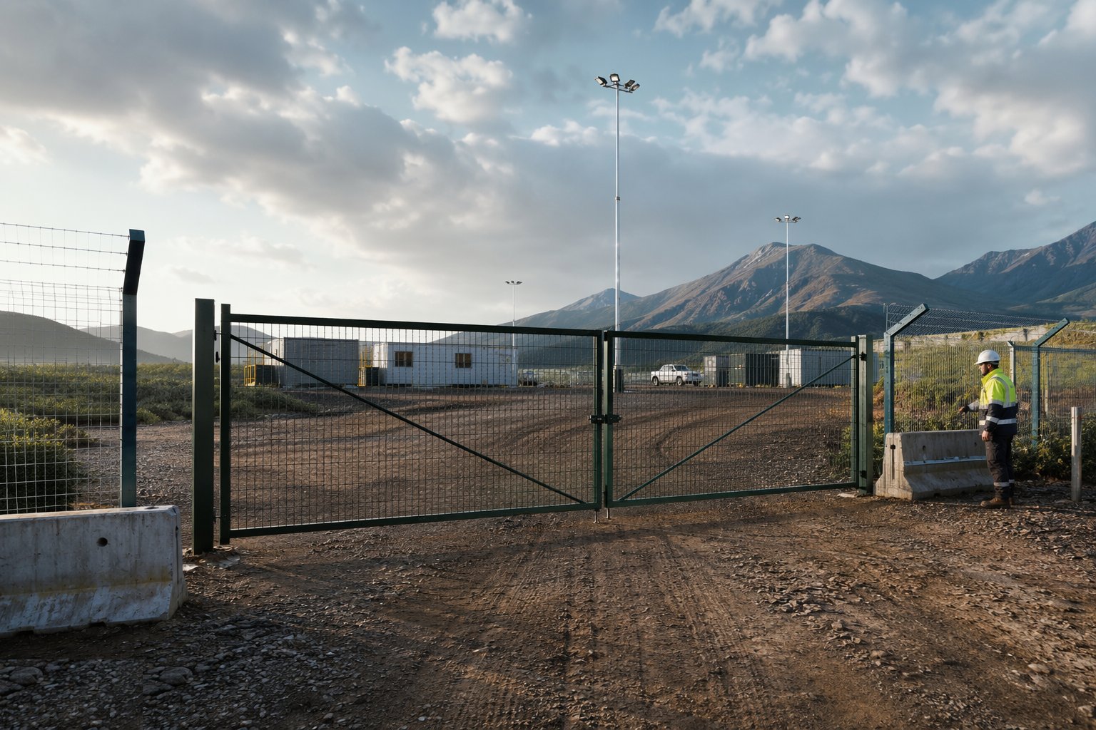 Fence, secure and control the gate — Site Access & Enabling Works, step 7