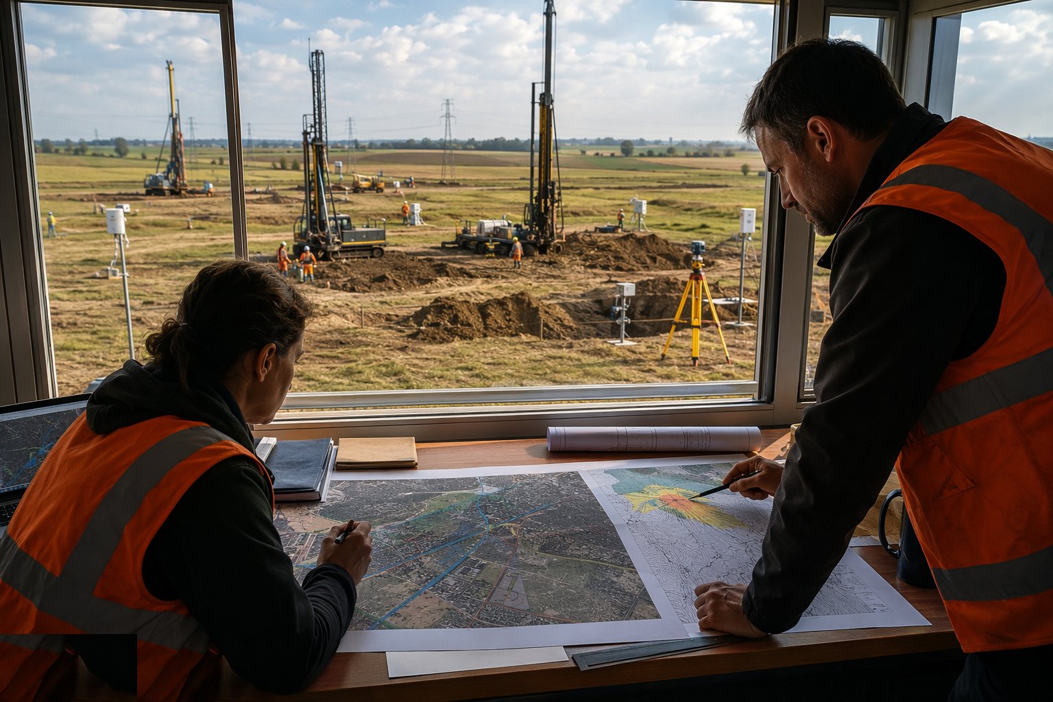 Desk study and constraints mapping — Survey, Ground Investigation & Resource Studies, step 1
