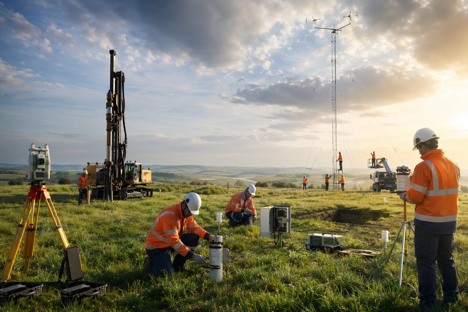 Install and monitor the resource campaign — Survey, Ground Investigation & Resource Studies, step 6