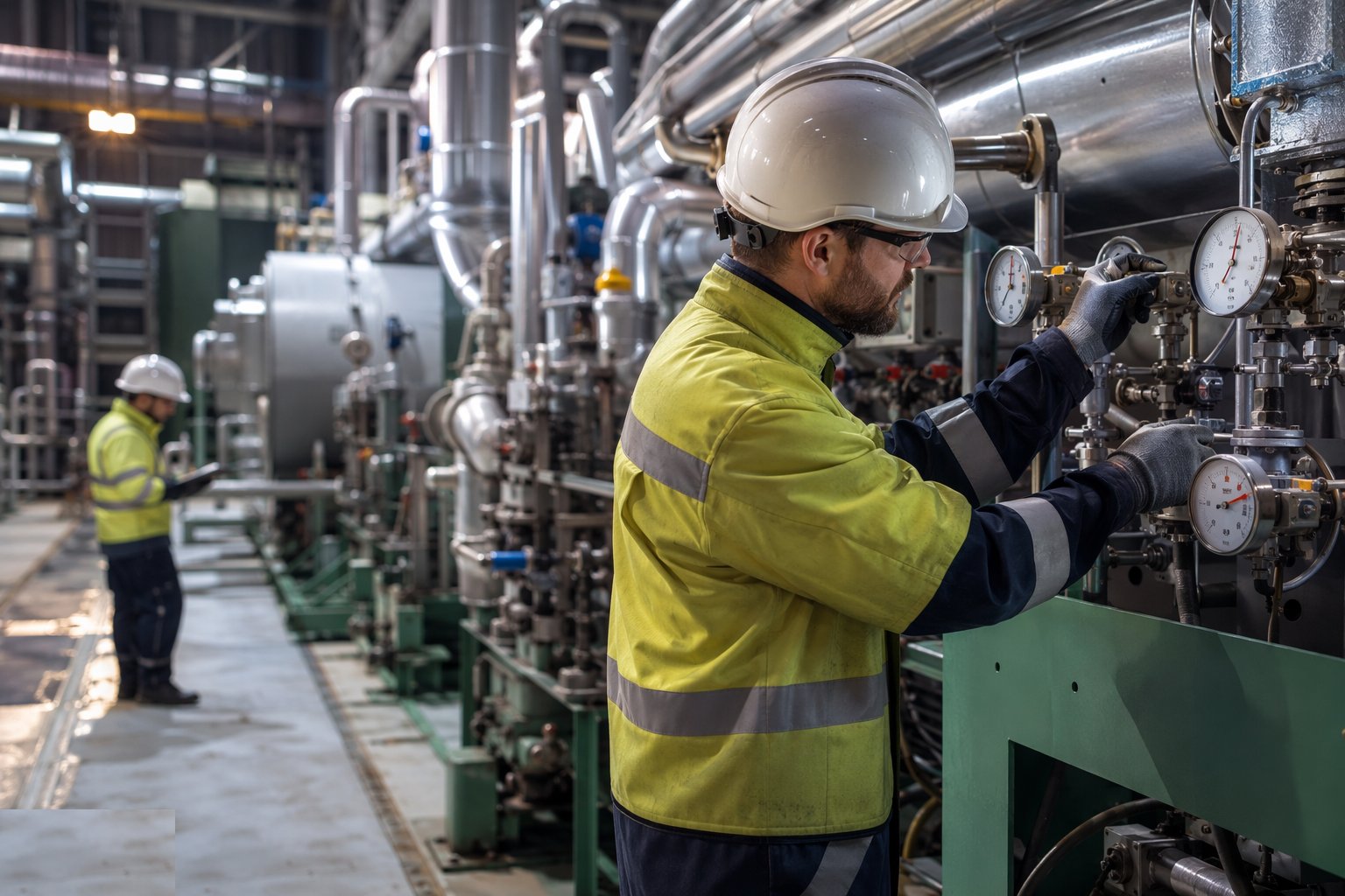 Commission cold, then hot — Geothermal Plant, Connection & Commissioning, step 5