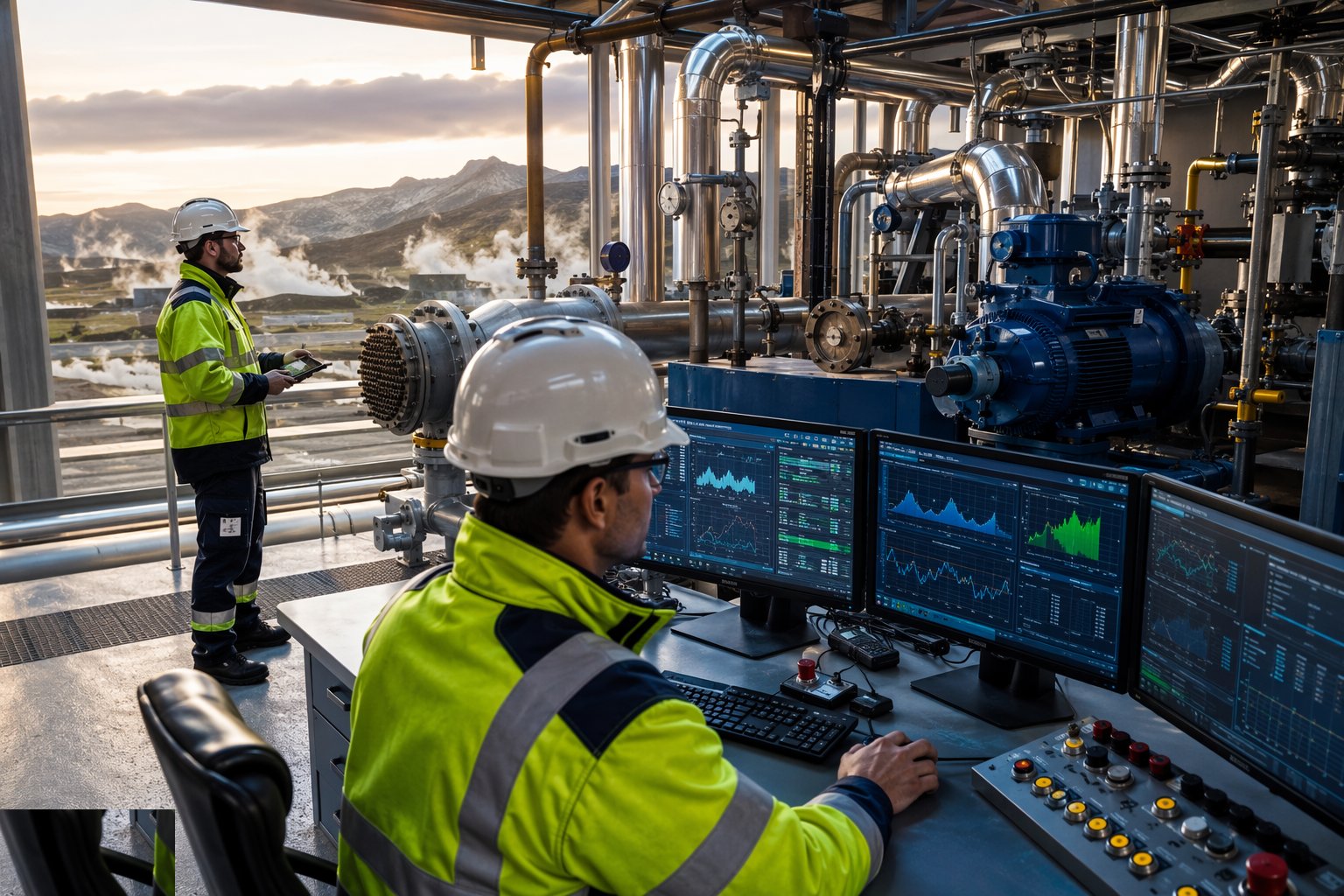 Run the performance and reliability tests — Geothermal Plant, Connection & Commissioning, step 6