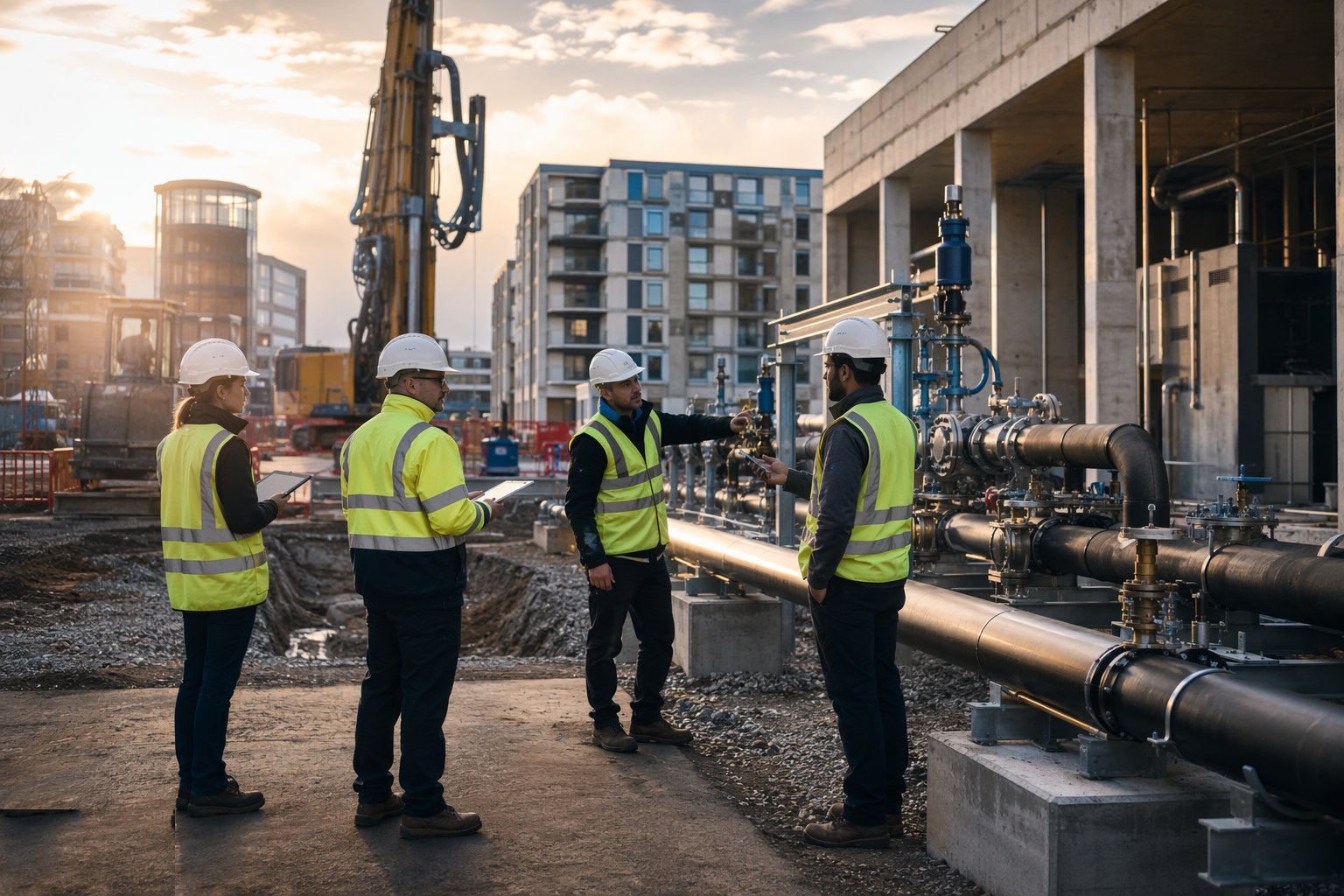 Commission the field and network and hand over — Shallow Geothermal — Commercial & District Schemes, step 7