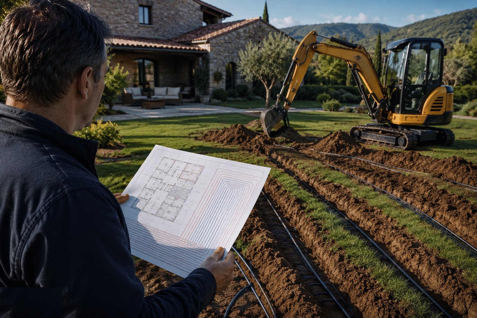Calculate the heat load and design the emitters — Ground-Source Heat Pumps — Homes & Villas, step 1