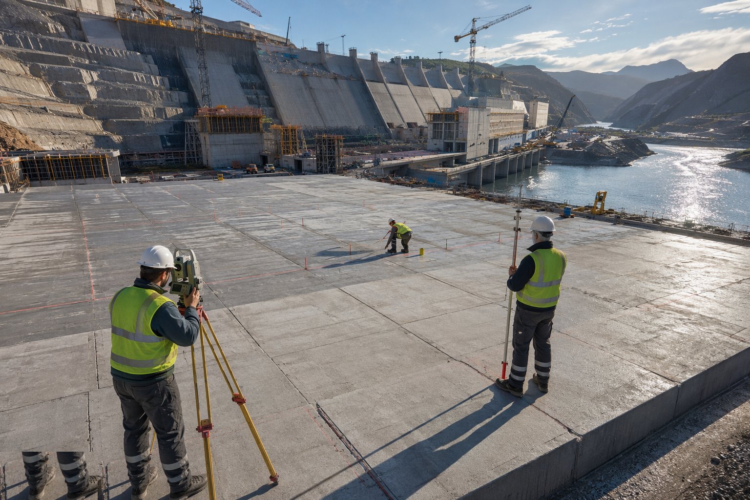Set out blocks, joints and layers — Dam & Powerhouse Civils, step 2