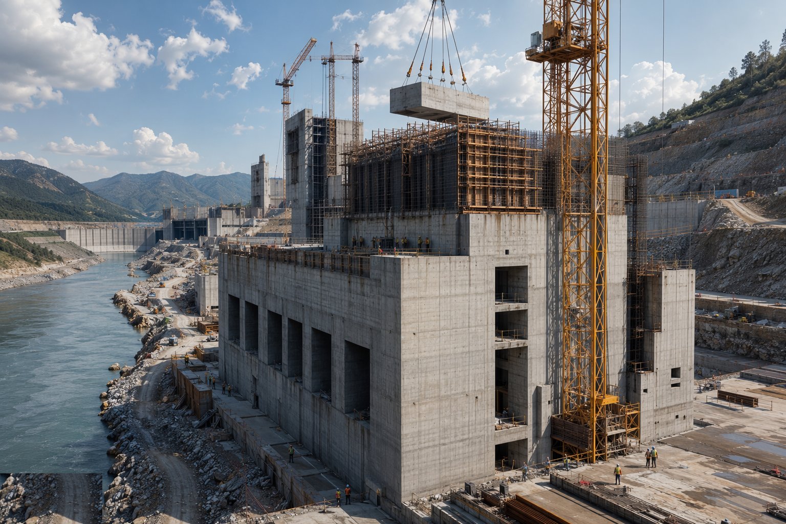 Construct the powerhouse box — Dam & Powerhouse Civils, step 6