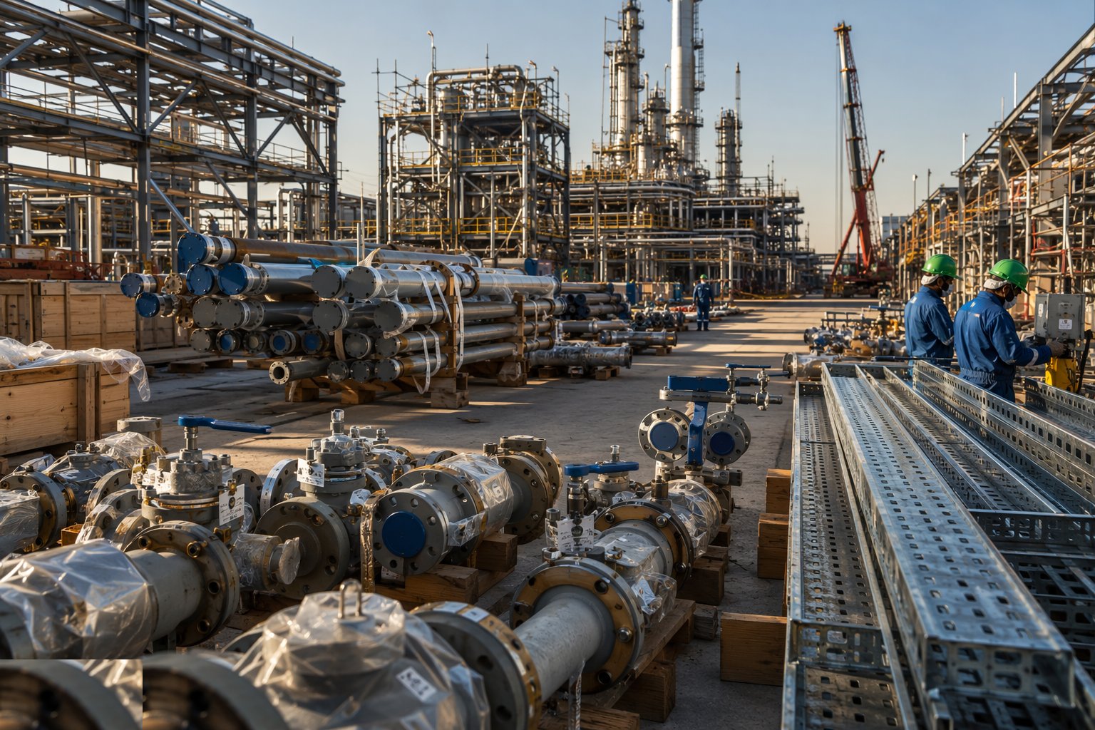 Control materials and traceability — Piping & E&I Installation, step 1
