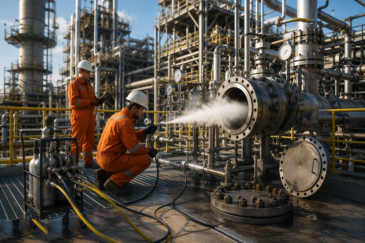 Flush, blow and reinstate — Pre-commissioning & Start-up, step 4