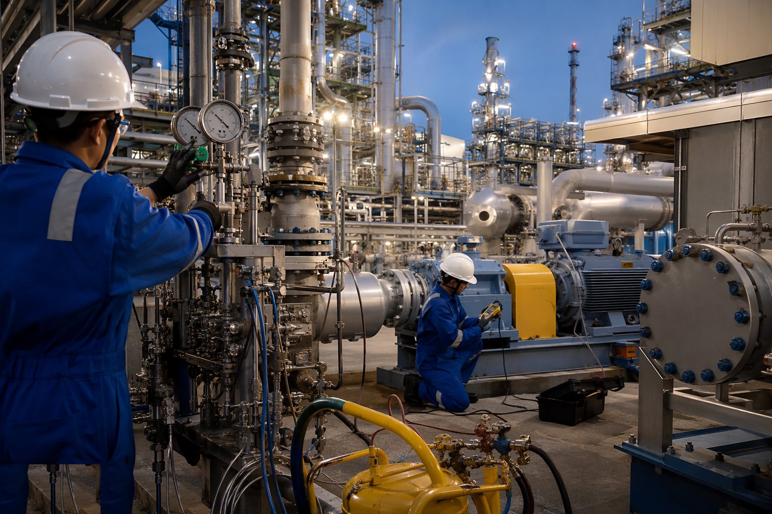 Energise, run machines and commission systems — Pre-commissioning & Start-up, step 6