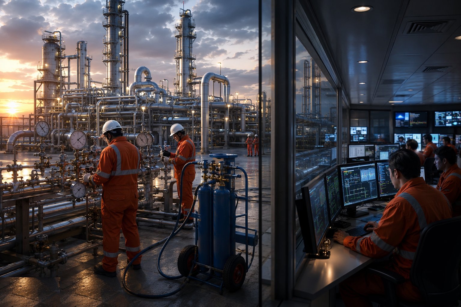 PSSR and first feed — Pre-commissioning & Start-up, step 7