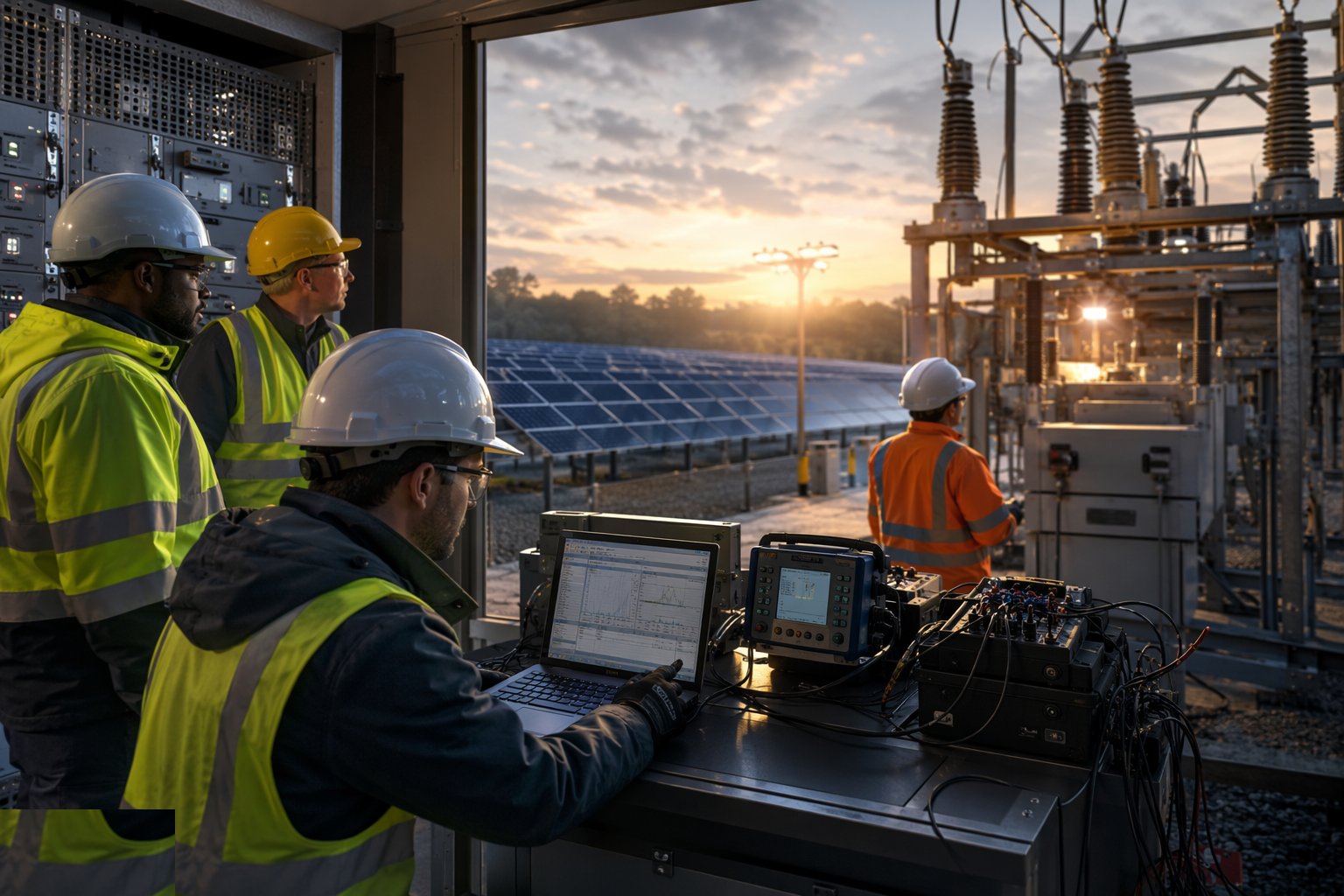 Pass the grid-witnessed compliance tests — Grid Connection & Energisation, step 6
