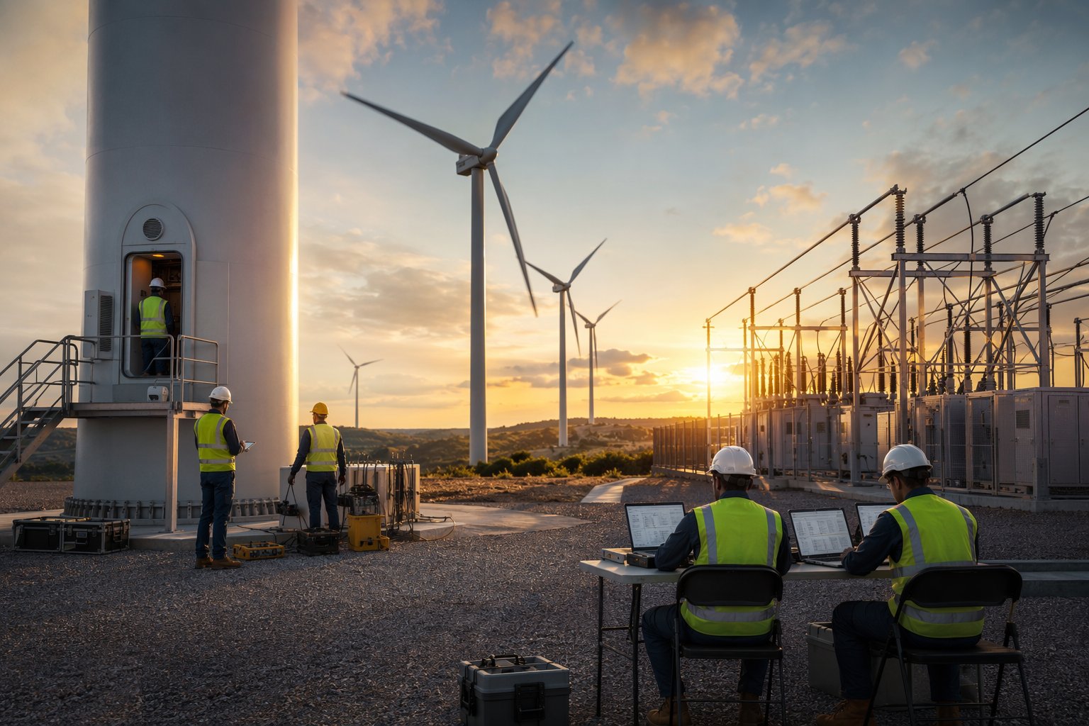 Ramp-up and grid compliance tests — Commissioning & Energisation, step 5